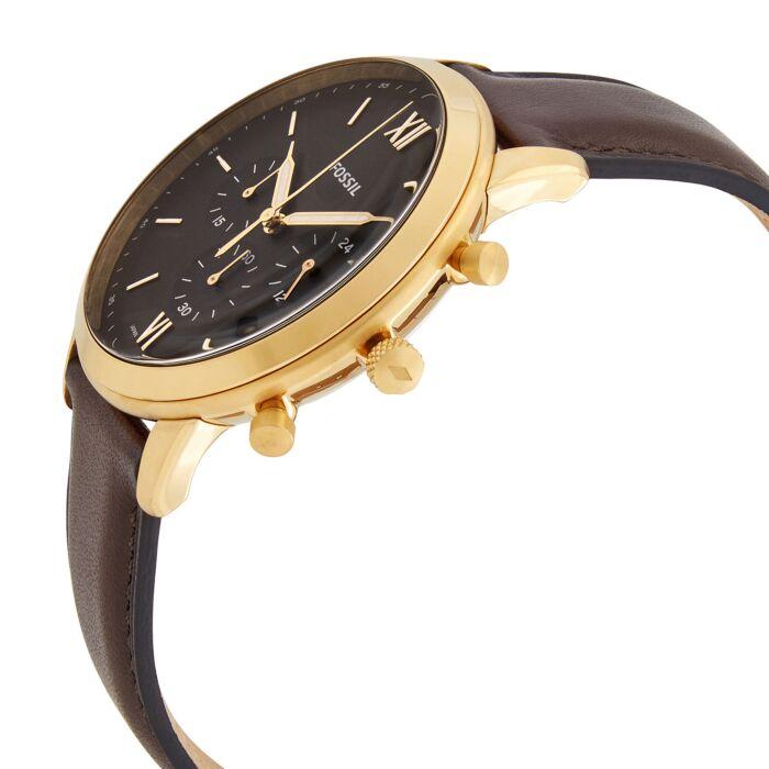 Fossil Neutra Chronograph Brown Dial Brown Leather Strap Watch for Men - FS5763 Buy Now By Fossil