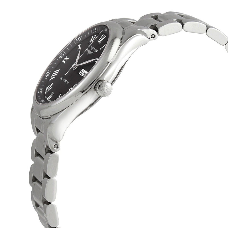 Longines Master Collection Automatic Day Date Black Dial Silver Steel Strap Watch for Men - L2.755.4.51.6 Buy Now By Longines