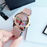 Gucci G Timeless Butterfly Brown Dial Brown Leather Strap Watch For Women - YA1264063 Buy Now By Gucci