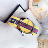 Shop Gucci G Timeless Quartz Yellow & Purple Dial Yellow & Purple NATO Strap Watch For Men - YA1264069 in USA