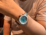 Breitling Superocean Automatic 36 Turquoise Dial Silver Steel Strap Watch for Men - A17377211C1A1 Buy Now By Breitling