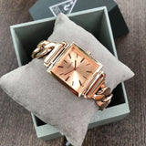 Shop Guess Vanity Rose Gold Dial Rose Gold Steel Strap Watch for Women - W1029L3 in USA