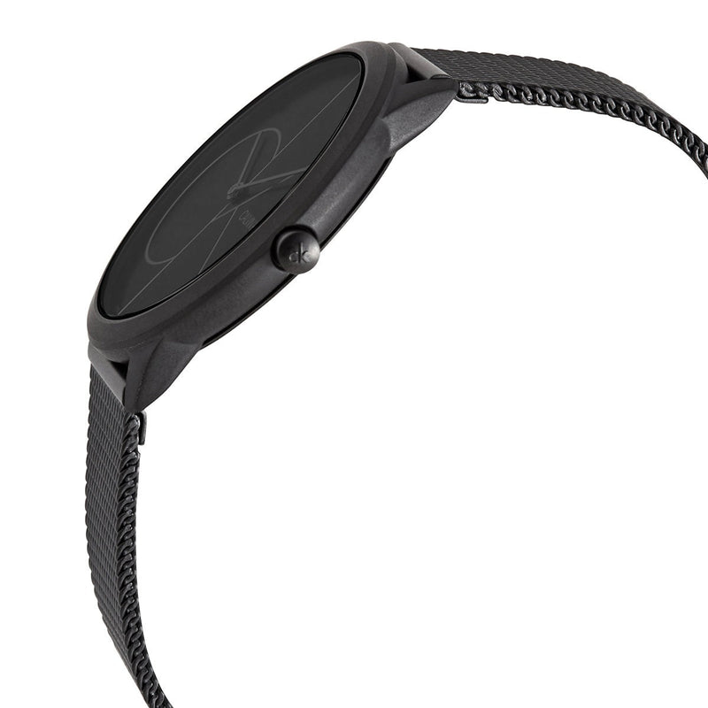 Calvin Klein Minimal Black Dial Black Mesh Bracelet Watch for Men - K3M5145X Buy Now By Calvin Klein