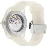Shop Gucci Dive Automatic White Dial White Rubber Strap Unisex Watch - YA136342 in USA
