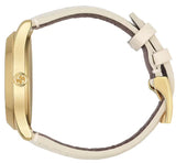Gucci G Timeless Quartz White Dial White Leather Strap Watch For Women - YA1264033A Buy Now By Gucci