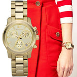 Michael Kors Runway Gold Dial Gold Steel Strap Watch for Women - MK5384 Buy Now By Michael Kors