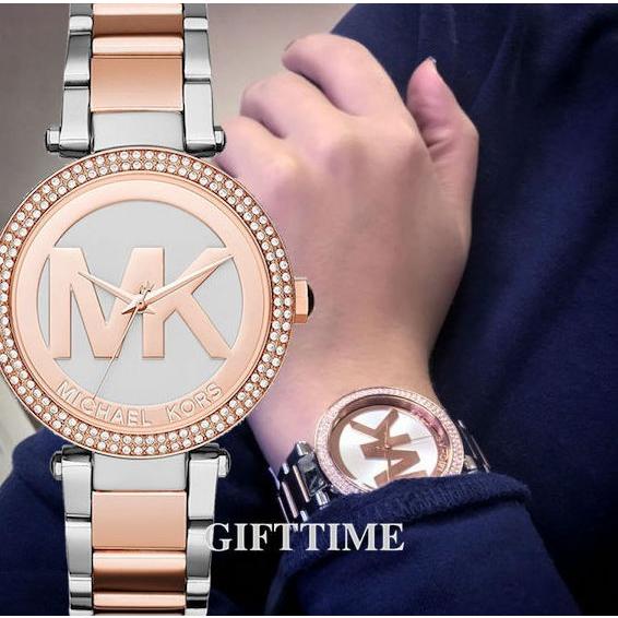 Michael Kors Parker Gold Dial Two Tone Steel Strap Watch for Women - MK6314 Buy Now By Michael Kors