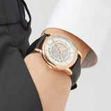Emporio Armani Meccanico Automatic White Dial Brown Leather Strap Watch For Men - AR60027 Buy Now By Emporio Armani