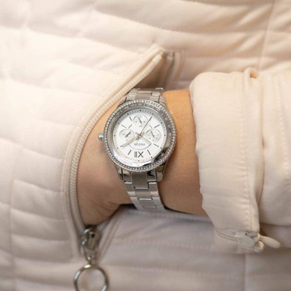 Fossil Stella Sport Multifunction Silver Dial Silver Steel Strap Watch for Women - ES5108 Buy Now By Fossil