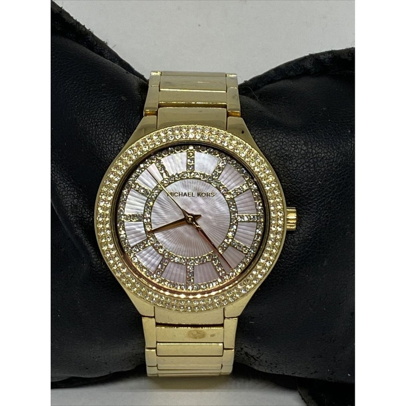 Michael Kors Kerry Mother of Pearl Dial Gold Steel Strap Watch for Women - MK3396 Buy Now By Michael Kors