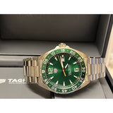 Shop Tag Heuer Formula 1 Limited Edition Green Dial Silver Steel Strap Watch for Men - WAZ1017.BA0842 in USA