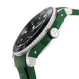 Shop Gucci Dive Black Dial Green Rubber Strap Watch For Men - YA136310 in USA