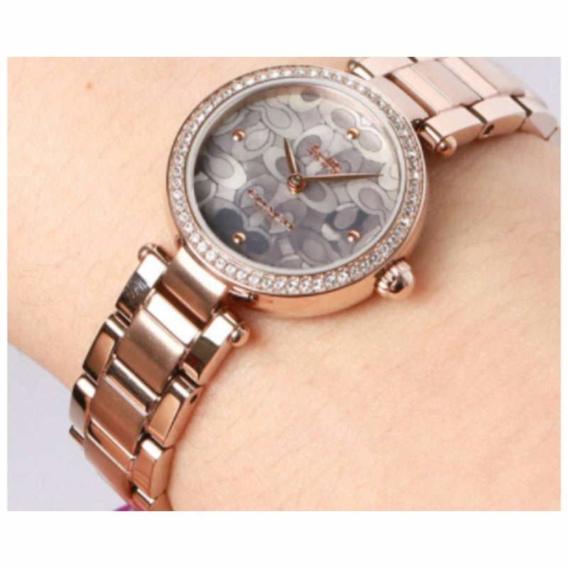 Coach Park Crystal Dial Rose Gold Steel Strap Watch for Women - 14503226 Buy Now By Coach