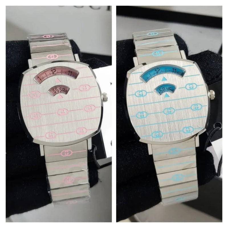 Gucci Grip Quartz Silver Dial Silver Steel Strap Watch For Women - YA157438 Buy Now By Gucci
