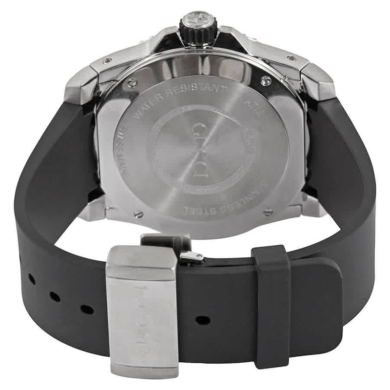 Shop Gucci Dive Quartz Kingsnake Black Dial Black Rubber Strap Watch For Men - YA136217 in USA