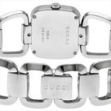 Shop Gucci G Gucci Black Dial Silver Steel Strap Watch For Women - YA125407 in USA