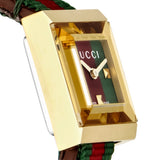 Gucci G-Frame Multicolored Dial Two Tone Nylon Strap Watch For Women - YA128527