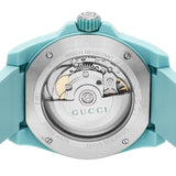 Shop Gucci Dive Automatic Green Dial Green Rubber Strap Unisex Watch - YA136344 in USA