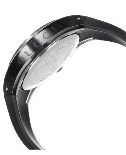 Shop Gucci Sync XXL Quartz Black Dial Black Rubber Strap Watch For Men - YA137101 in USA