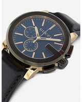 Shop Gucci G Chrono Black Dial Black Leather Strap Watch For Men - YA101203 in USA