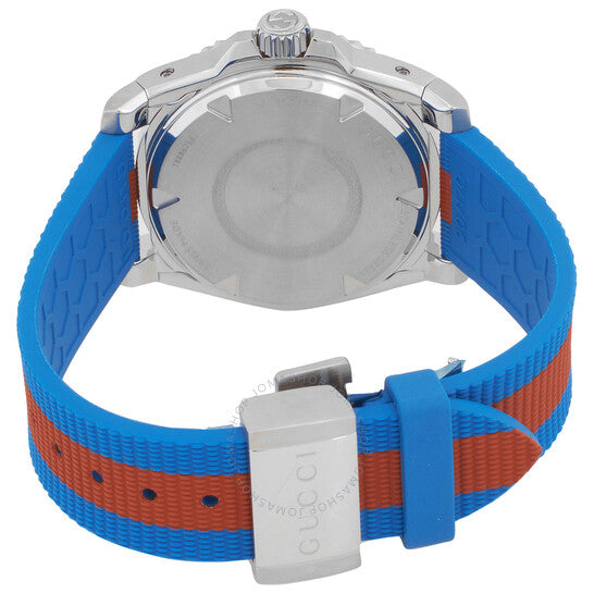 Shop Gucci Dive Automatic Grey Dial Two Tone Rubber Strap Watch for Men - YA136352 in USA
