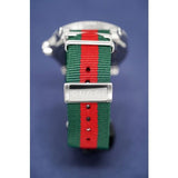 Shop Gucci Dive White Dial Red & Green Nylon Strap Watch For Men - YA136207 in USA