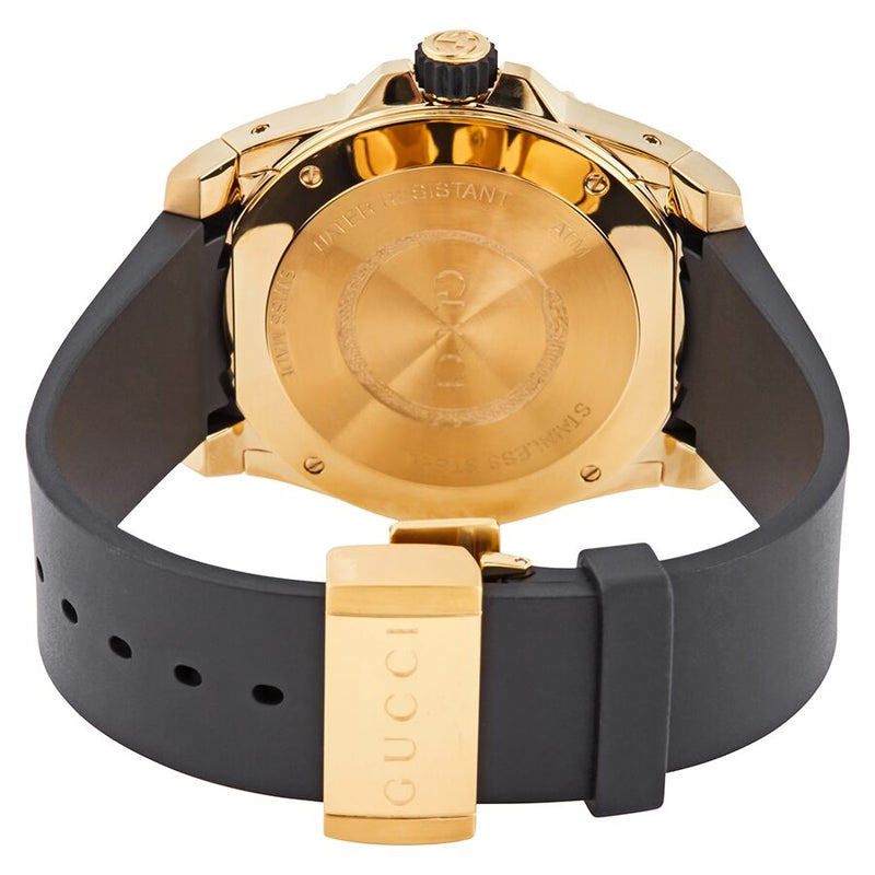 Shop Gucci Dive Quartz Black Dial Black Rubber Strap Watch For Men - YA136219 in USA