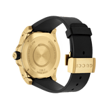 Shop Gucci Dive Quartz Black Dial Black Rubber Strap Watch For Men - YA136219 in USA