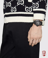 Shop Gucci Dive Quartz Kingsnake Black Dial Black Rubber Strap Watch For Men - YA136217 in USA