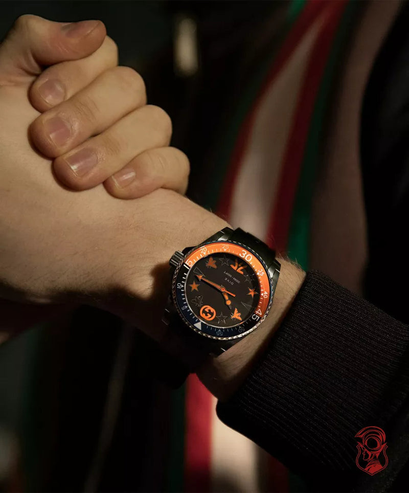 Shop Gucci Dive Limited Edition Black Dial Black Rubber Strap Unisex Watch - YA136333 in USA