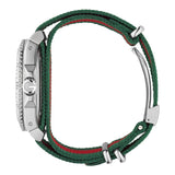 Shop Gucci Dive White Dial Red & Green Nylon Strap Watch For Men - YA136207 in USA