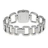 Shop Gucci G Gucci Black Dial Silver Steel Strap Watch For Women - YA125510 in USA