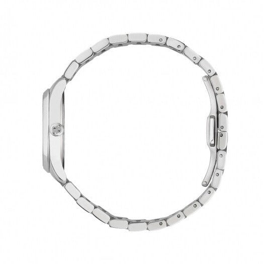 Shop Gucci G Timeless Quartz Diamonds Silver Dial Two Tone Steel Strap Watch For Women - YA1265016 in USA