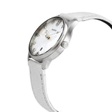 Gucci G-Timeless Mother of Pearl White Dial White Leather Strap Watch For Women - YA126597