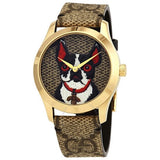 Gucci G Timeless Brown Dial Brown Leather Strap Watch For Women - YA1264056 Buy Now By Gucci