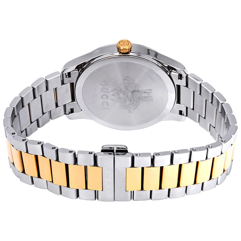 Gucci G Timeless Quartz Silver Dial Two Tone Steel Strap Watch For Men - YA126450 Buy Now By Gucci