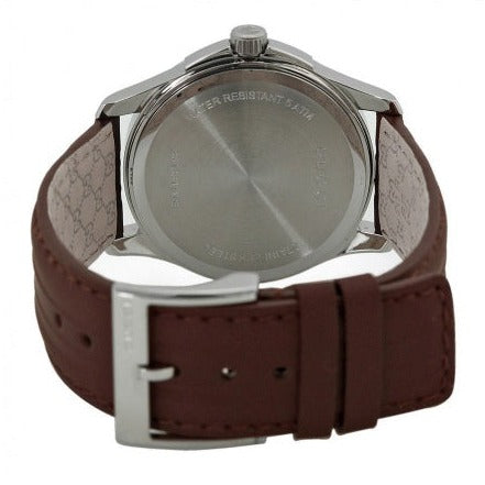 Shop Gucci G Timeless Quartz Brown Dial Brown Rubber Strap Watch For Men - YA126403 in USA