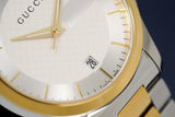 Gucci G Timeless Silver Dial Two Tone Steel Strap Watch For Men - YA126474 Buy Now By Gucci