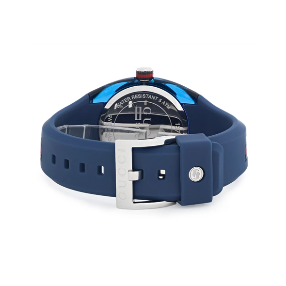 Shop Gucci Sync Quartz Blue Dial Blue Rubber Strap Watch For Men - YA137304 in USA