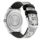 Shop Gucci G Timeless Quartz Grey Dial Grey Leather Strap Watch For Men - YA1264058 in USA