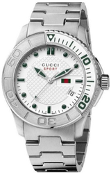 Gucci G Timeless Silver Dial Silver Steel Strap Watch For Men - YA126232 Buy Now By Gucci