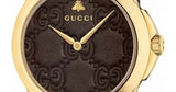 Shop Gucci G Timeless Quartz Brown Dial Brown Leather Strap Watch for Men - YA1264035 in USA