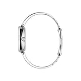 Shop Gucci Guccissima Diamonds Mother of Pearl Dial Silver Steel Strap Watch For Women - YA134303 in USA
