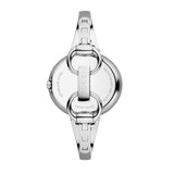 Shop Gucci Guccissima Diamonds Mother of Pearl Dial Silver Steel Strap Watch For Women - YA134303 in USA