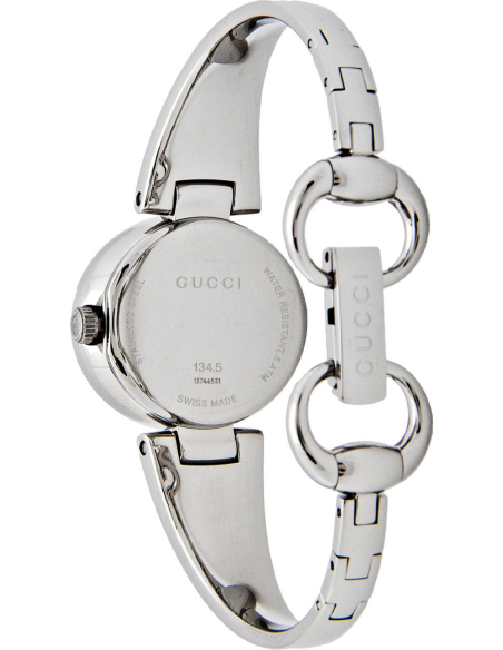 Gucci Guccissima Quartz Diamonds Brown Dial Silver Steel Strap Watch For Women - YA134503 Buy Now By Gucci