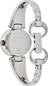 Gucci Guccissima Diamonds Mother of Pearl Dial Silver Steel Strap Watch For Women - YA134504 Buy Now By Gucci