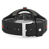 Shop Gucci Sync XXL Quartz Black Dial Black Rubber Strap Watch For Men - YA137101 in USA
