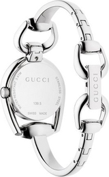 Gucci Horsebit Collection Mother of Pearl Black Dial Silver Steel Strap Watch For Women - YA139503 Buy Now By Gucci