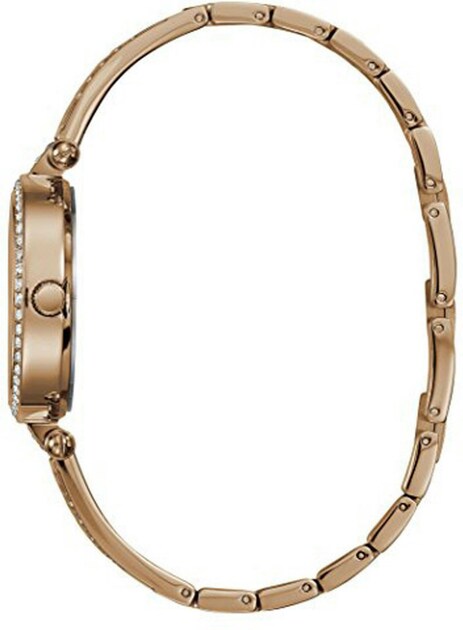 Guess Muse Quartz Silver Dial Rose Gold Steel Strap Watch For Women - W1008L3 Buy Now By Guess