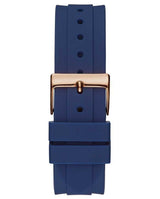 Guess Eclipse White Dial Blue Rubber Strap Watch for Women - GW0315L2 Buy Now By Guess